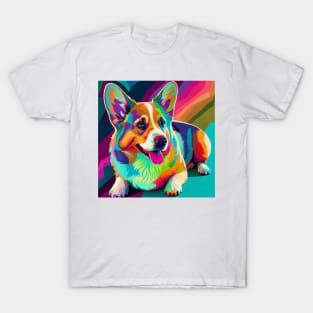 Pop Art Corgi Puppy Dog T-Shirt